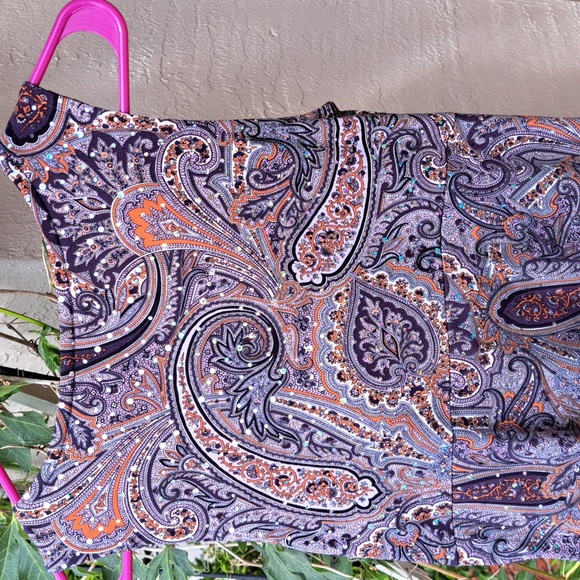 🌴Fitted Sparkle Top in Purple - Picture 8 of 12